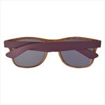 Woodtone Frames with Maroon Temples Back